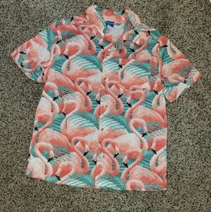 Flamingo Button Up Shirt sz 5T